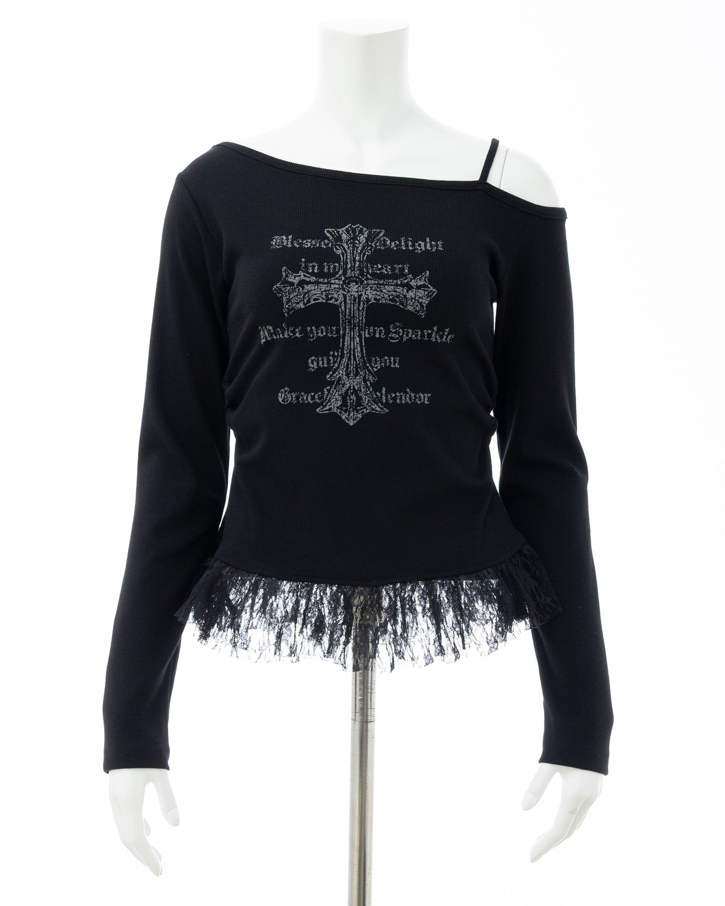 INGNI One-shoulder lace layered tops