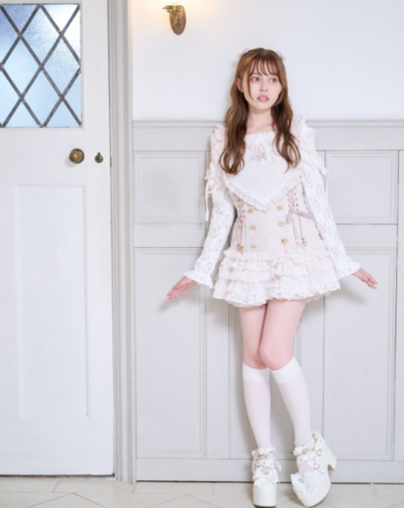 LizLisa Heart Apron Jumper-Skirt Set-up