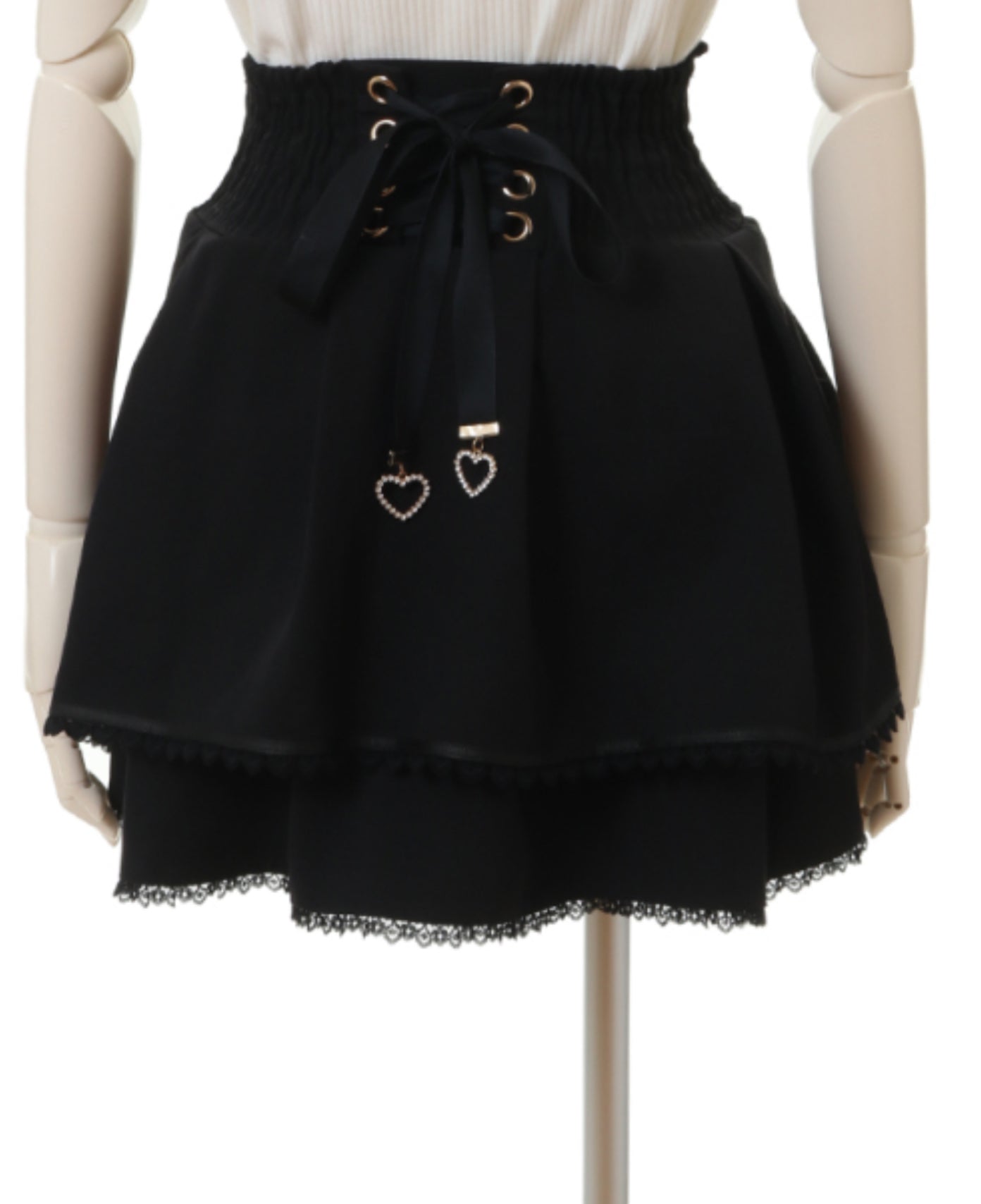 LizLisa Double Ribbon Belt Skirt-Pants