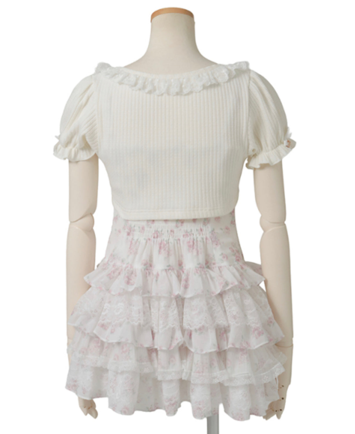 LizLisa Cardigan x Frill Camisole One-Piece
