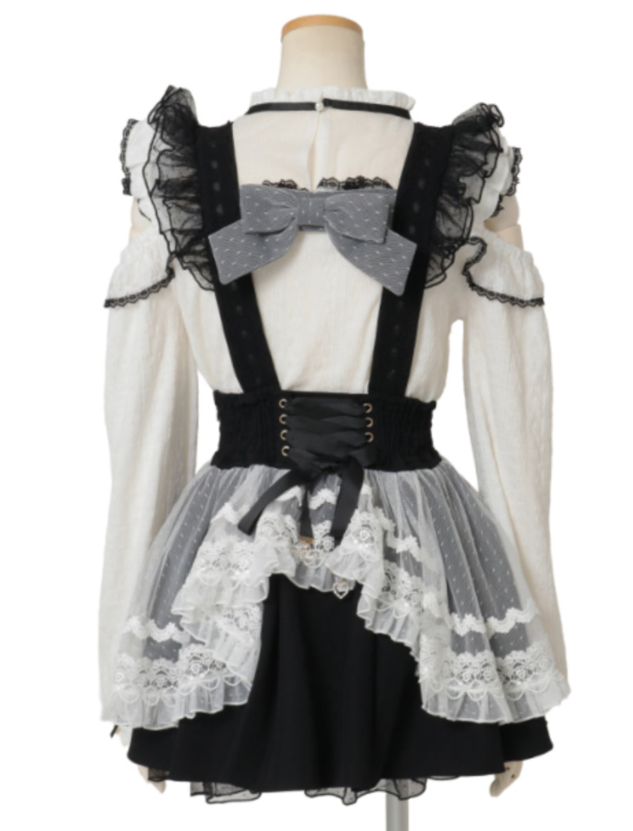 LizLisa Skirt with maid-like suspenders