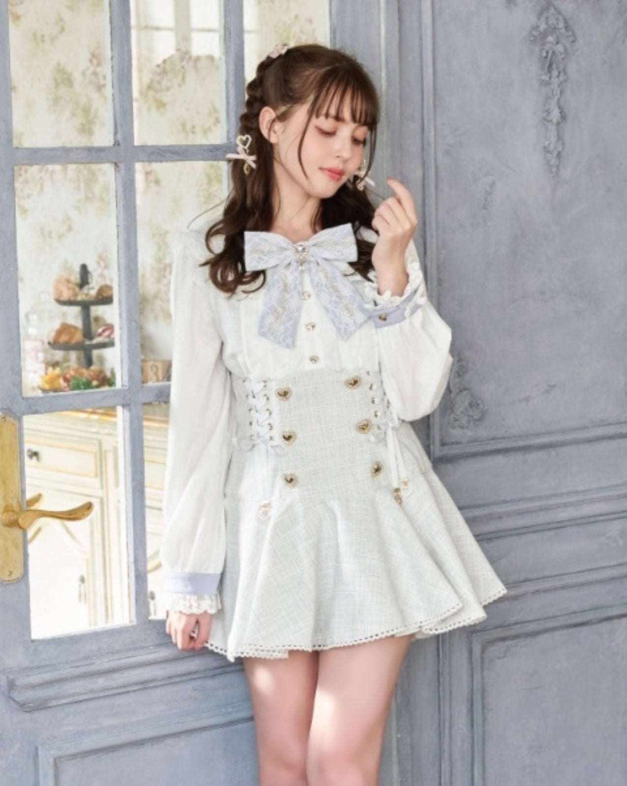 LizLisa Message Ribbon Tweed Set-up