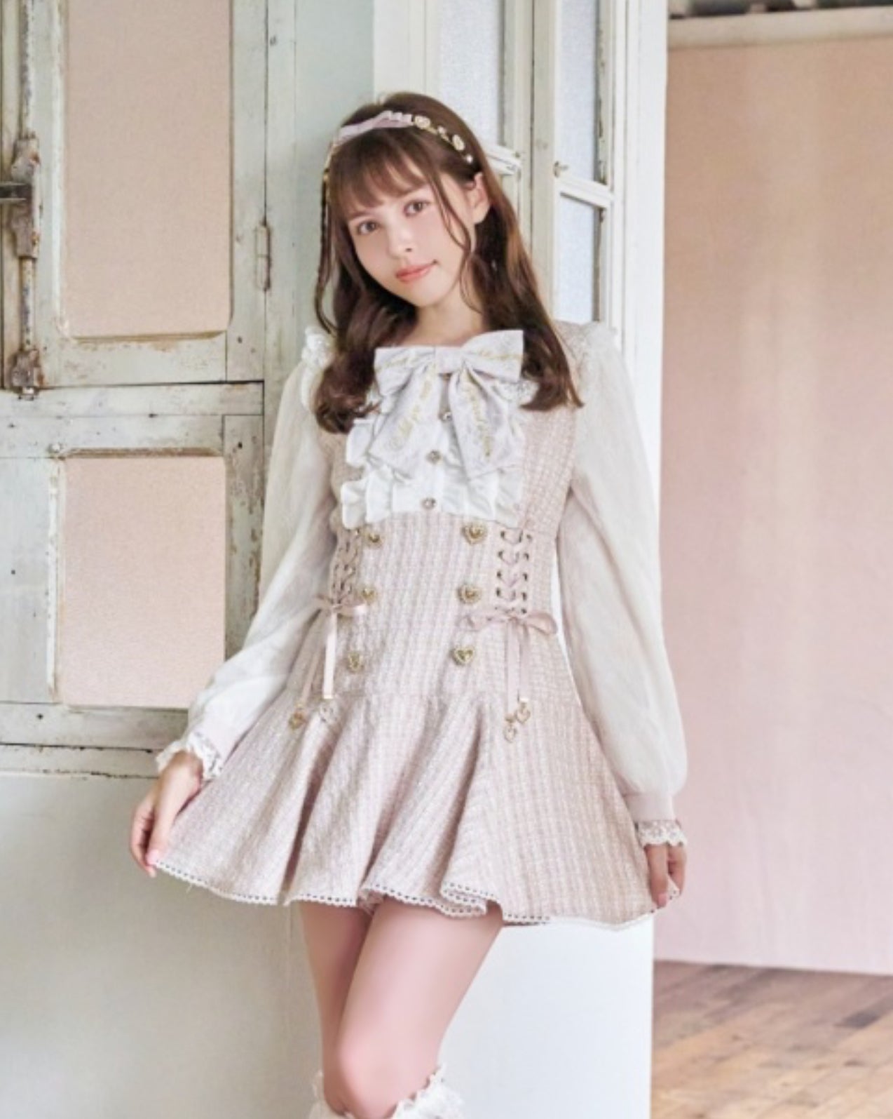 LizLisa Message Ribbon Tweed Set-up