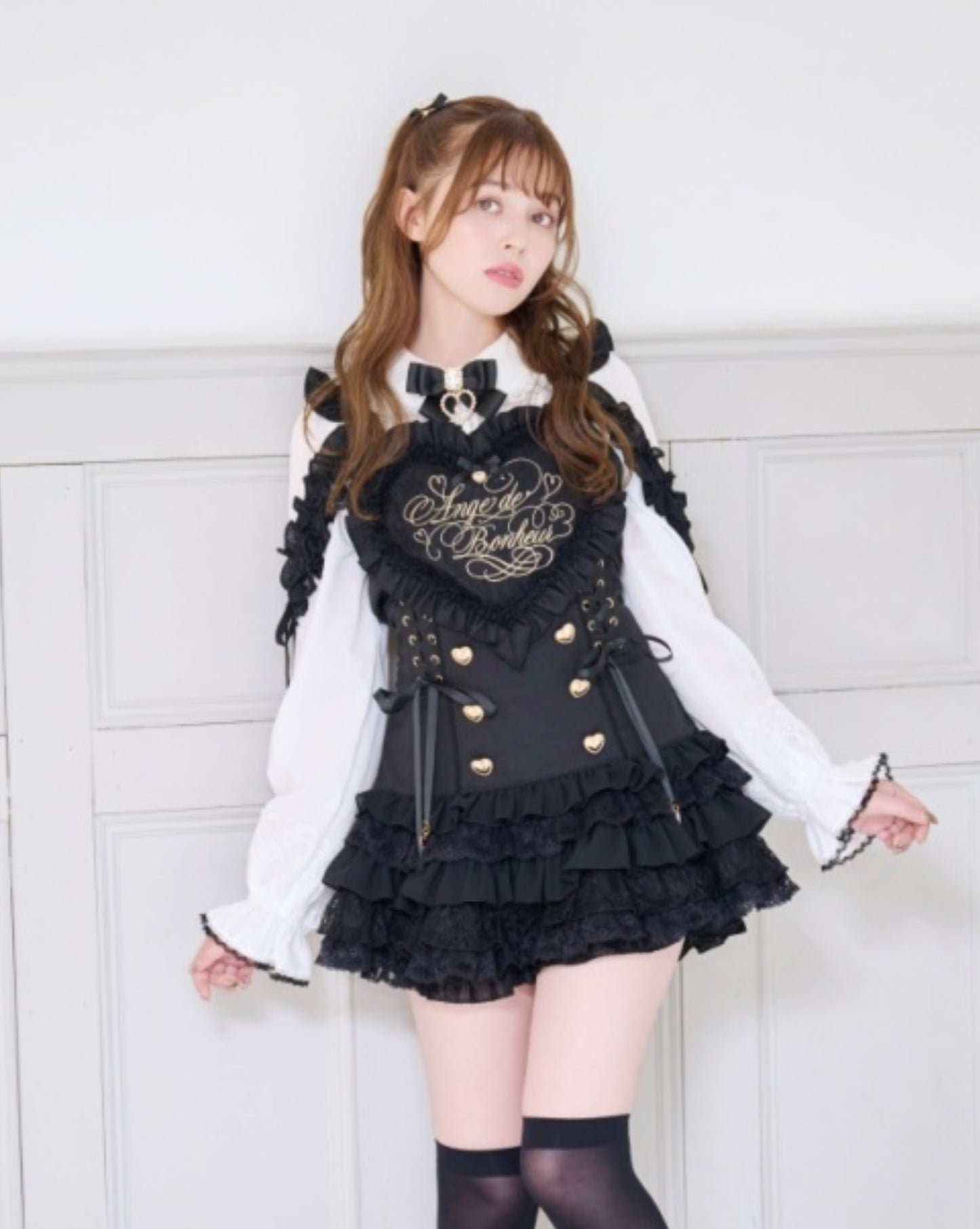 LizLisa Heart Apron Jumper-Skirt Set-up