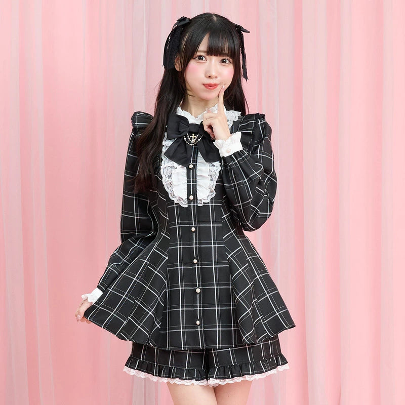 SecretHoney Accessory ribbon lace frill setup long sleeve