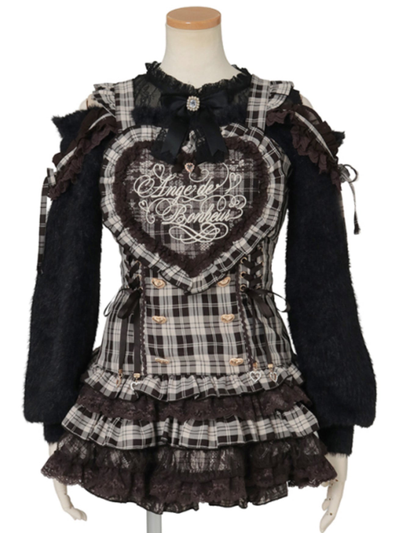 LizLisa Heart Apron Jumper-Skirt Set-up
