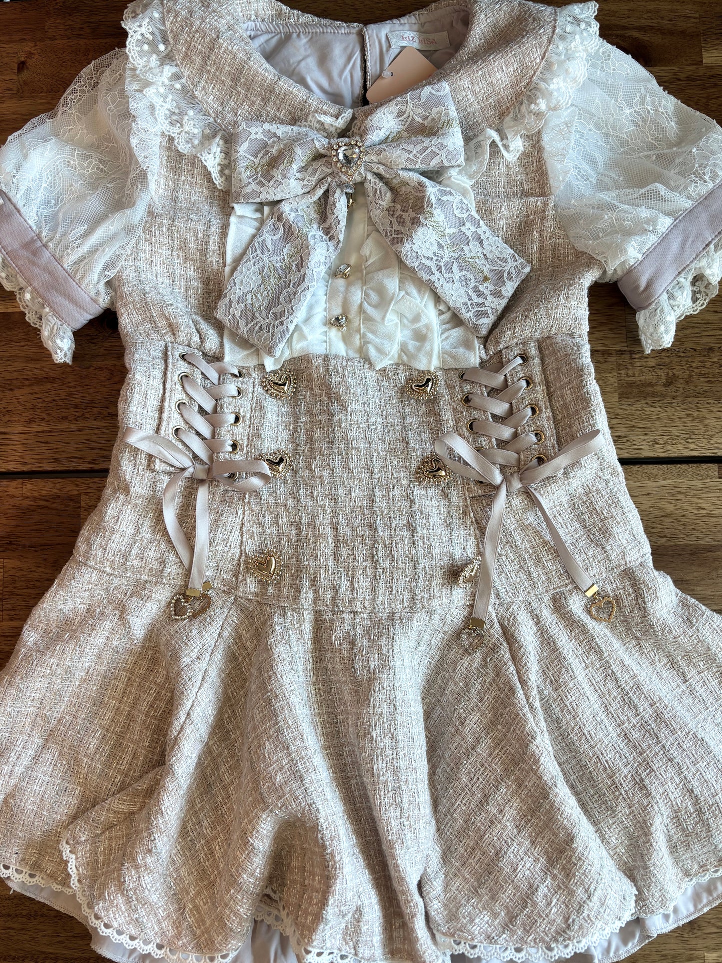 LizLisa Message Ribbon Tweed Set-up