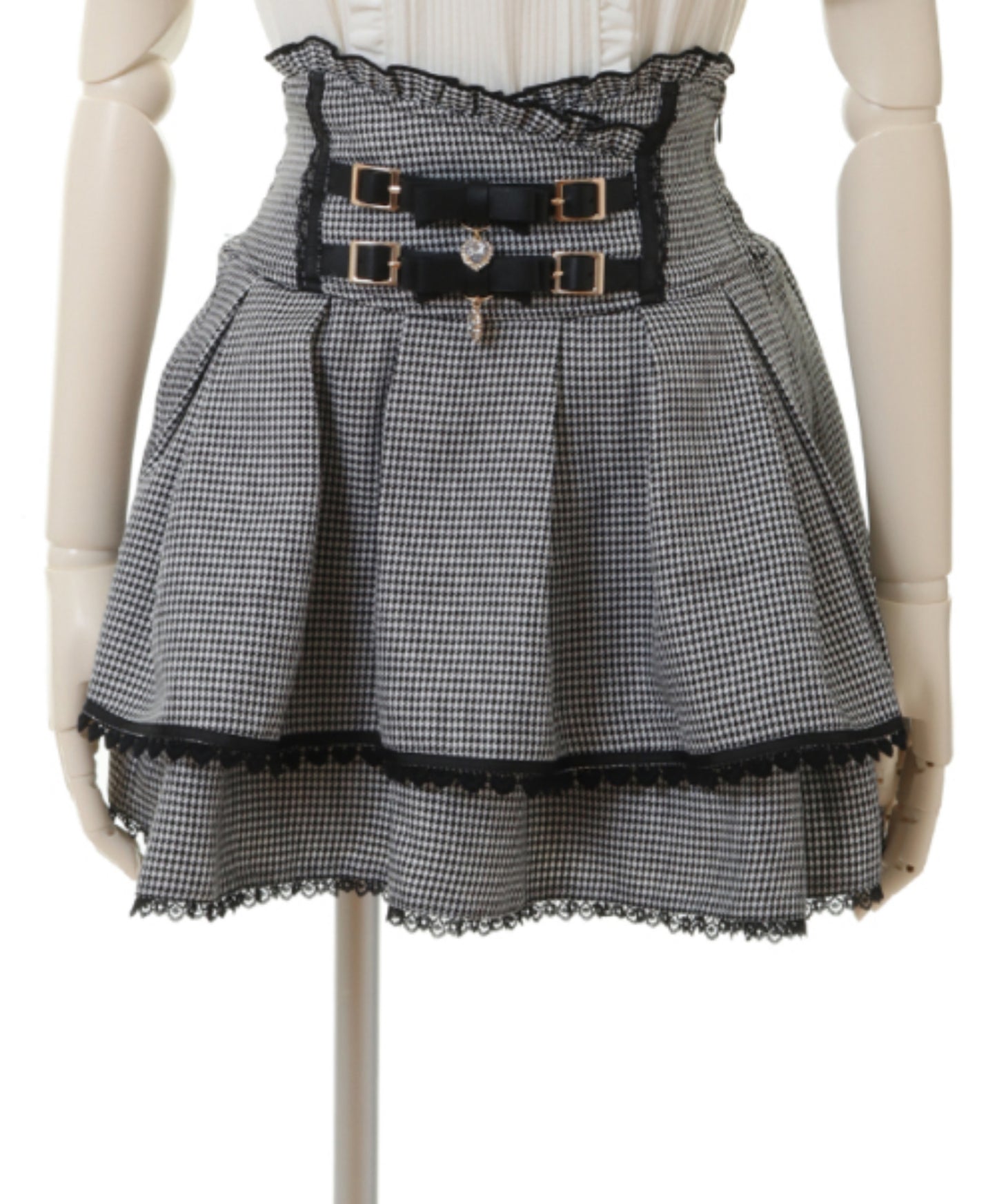 LizLisa Double Ribbon Belt Skirt-Pants